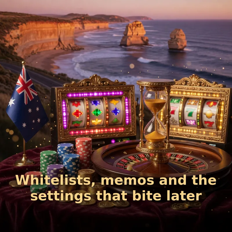Close-up of a pokie screen with spinning fruit symbols